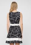 Платье Cloud 5ive WITH ABSTRACT AND ZIPPER ON THE BACK, Black White/Black - фото 3