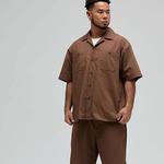 Рубашка унисекс UNDEFEATED, коричневый - фото 6