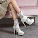 Ботильоны платформы Scaoruki, 110 White - фото 6