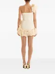 Платье мини с оборками Post Meridiem, кремовый - фото 4