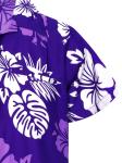 Рубашка King Kameha Mono Hibiscus, фиолетовый - фото 4