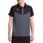 Рубашка-поло Erima, цвет schwarz/schwarz/dunkelgrau - фото