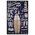 DECATHLON Athletic Equipment Beach Towel Cotton Midnight Blue, Lunar Rock Gray - фото 3