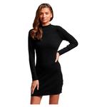 Короткое платье Superdry Backless Bodycon Long Sleeve, черный - фото