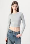 Топ с длинными рукавами FLAT SEAMLESS CREW Hollister Co., серый - фото 5
