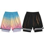 Баскетбольные шорты унисекс Dbd Wh, Градиент бело-черный - фото 21