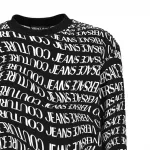 Свитшот с принтом логотипа VERSACE JEANS COUTURE, белый - фото 5