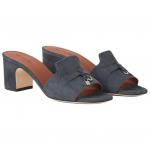 Loro Piana Слайды Slide Slippers Women's Blue - фото 4