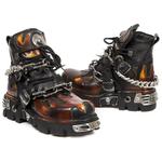 Ботинки на 6 см унисекс NEW ROCK, коричневый/черный - фото 8