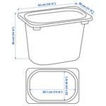 Ящик для хранения TROFAST IKEA, 42x30x36 см, белый - фото 3