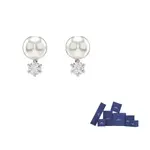 Матричные серьги-гвоздики Swarovski - фото