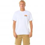 Мужская футболка Surf Revival Stacked Rip Curl, White - фото 3