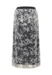Юбка Culture CUWILMA SEQUINS, Grey White Mix/White - фото 6