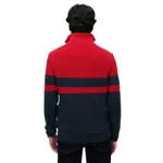 Свитер Superdry Cotton Classics Stripe Henley half zip, красный - фото 2