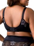 Женский гладкий кружевной бюстгальтер без косточек Elila Raya, черный - фото 2