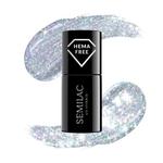 Гибридный лак, 7мл Semilac, 460 Silver Fireworks Colorful - фото