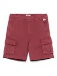 Твиловые шорты карго Il Gufo, красный - фото
