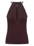 Топ halterneck jersey top TOM FORD, коричневый - фото