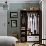 Гардероб SONGESAND IKEA, 120x60x191 см, коричневый - фото 4