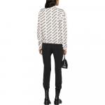 Балэнсиага Мини Лого Повсюду Свитер Экрю - фото 6