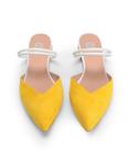 Мюли Suede Point Toe Mule 8 By Yoox, желтый - фото 3