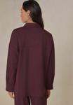 Блуза Next Button-down blouse, Berry Red/Red - фото 3