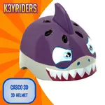 Шлем K3yriders 3D Shark junior, фиолетовый - фото 2