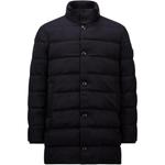 Пуховик мужской темно-синий Moncler - фото