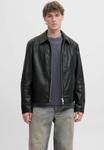 Куртка Jack & Jones Leather jacket, Black - фото