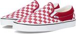 Кроссовки Unisex Vans Classic Slip-On Checkerboard, Checkerboard Chili Pepper - фото