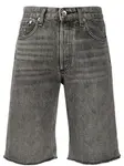 Джинсовые шорты-бойфренды Rag & Bone, черный - фото