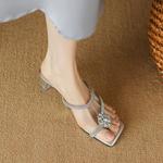 Шлепанцы женские Yeezyy Reezy, серебряный - фото 5