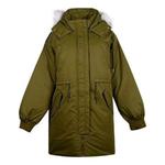 Куртка long down jacket 'olive green' Converse, зеленый - фото