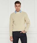 Свитер CALVIN KLEIN JEANS Regular Fit, кремовый - фото 3