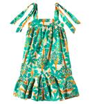 Платье из хлопка с принтом Da Mata Fábula, Est Da Mata Fundo Areia Taua - фото