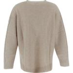 Макс Мара Джемпер с круглым вырезом и прямым подолом MaxMara, Светлый умбр - фото 3