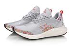 Беговые кроссовки (WMNS) Li-Ning Element 'Light Grey Pink', серый - фото 3