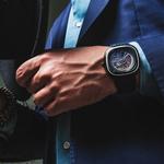 SEVENFRIDAY Часы Automatic Mechanical Movement Unisex Watch Blue Dial, T3/01 Blue+Biker Hat - фото 8