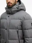 Стеганая куртка с капюшоном Omaris Boss, серый - фото 4