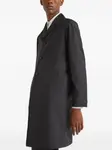 Шерстяное пальто Prada, черный - фото 4
