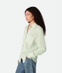 Cotton crochet knit shirt BOTTEGA VENETA, ледник - фото 2