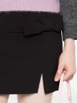 Мини-юбка с бантом TWINSET, черный - фото 5