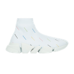 Кроссовки Balenciaga Speed 2.0 Sneaker 'All Over Logo - White Multi', белый - фото