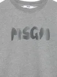 Толстовка с логотипом MSGM Kids, серый - фото 3