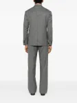 Двубортный полосатый костюм Tagliatore, серый - фото 3
