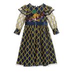 Платье детское Gucci, синий / золотой - фото 2