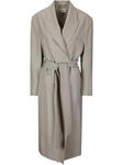 Пальто-блейзер с поясом PAROSH P.A.R.O.S.H., нейтральный - фото