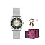 VERSACE Часы New V Circle 36mm, Black - фото 3