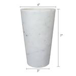 Мраморный подсвечник, ваза для цветов - фото 6