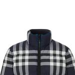 Пуховик женский Burberry, темно-синий / белый - фото 4